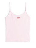TOMMY J D Canotta script strappy logo rosa
