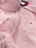 TOMMY J D Camicia cropped con nodo rosa