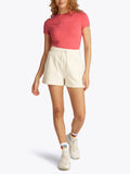 TOMMY J D T-shirt slim tonal linear fucsia