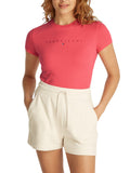 T-shirt slim tonal linear