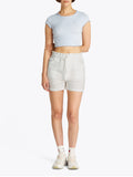 TOMMY J D Shorts con elastico in vita bianco