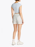 TOMMY J D Shorts con elastico in vita bianco
