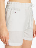 TOMMY J D Shorts con elastico in vita bianco