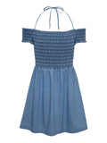 TOMMY J D Abito corto chambray DENIM MEDIO