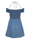 TOMMY J D Abito corto chambray DENIM MEDIO