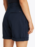 TOMMY J D Shorts chino con risvolto NAVY