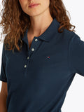 TOMMY J D Polo in piquet regular NAVY