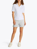 TOMMY J D Polo in piquet regular bianco