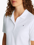 TOMMY J D Polo in piquet regular bianco
