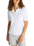 TOMMY J D Polo in piquet regular bianco