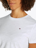TOMMY J D T-shirt slim basic bianco