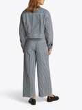 TOMMY J D Jeans wide leg a righe BIANCO/BLU