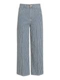 TOMMY J D Jeans wide leg a righe BIANCO/BLU