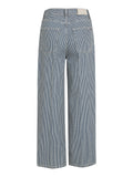 TOMMY J D Jeans wide leg a righe BIANCO/BLU