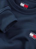 TOMMY J U Felpa regular con badge NAVY