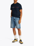 TOMMY J U T-shirt entry Graph NAVY