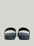 TOMMY J U Ciabatta a fascia con logo NAVY