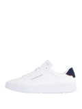 TOMMY J U Sneakers Tommy court leather details B.CO/BLU