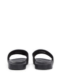 TOMMY J U Ciabatta a fascia con scritta nero