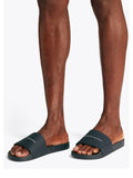 TOMMY J U Ciabatta a fascia con scritta blu