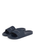 TOMMY J U Ciabatta a fascia con scritta blu