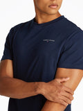 TOMMY J U PRE T-shirt slim linear ches NAVY