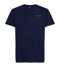 TOMMY J U PRE T-shirt slim linear ches NAVY