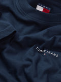 TOMMY J U PRE T-shirt slim linear ches NAVY