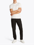 TOMMY J U PRE T-shirt slim linear ches bianco