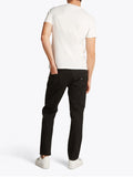 TOMMY J U PRE T-shirt slim linear ches bianco