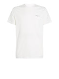 TOMMY J U PRE T-shirt slim linear ches bianco