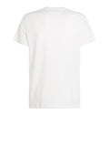TOMMY J U PRE T-shirt slim linear ches bianco