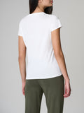 US POLO D T-shirt Bell scollo V bianco