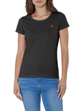 US POLO D T-shirt cry girocollo NERO/GRIGIO