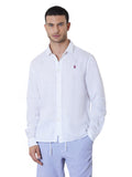 US POLO U Camicia Zed slim fit bianco