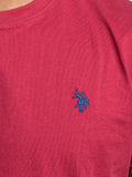 US POLO U T-shirt basic logo Mick BORDEAUX