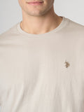 US POLO U T-shirt basic logo Mick GRIGIO MEDIO