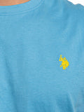 US POLO U T-shirt basic logo Mick turchese