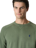 US POLO U Pullover Lin girocollo verde