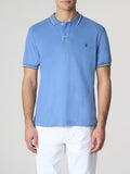 US POLO U Polo Paul con riga in contrasto BLU ELETTRICO