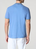 US POLO U Polo Paul con riga in contrasto BLU ELETTRICO
