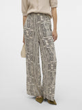 VERO MODA Pantalone palazzo a fantasia BEIGE CHIARO