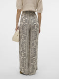 VERO MODA Pantalone palazzo a fantasia BEIGE CHIARO