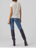 VERO MODA T-shirt basic Mava bianco