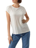 VERO MODA T-shirt basic Mava bianco