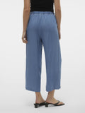 VERO MODA Pantalone chambray cropped BLU MEDIO