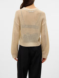 VERO MODA Pullover con trasparenze panna