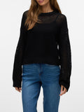 VERO MODA Pullover con trasparenze nero