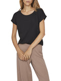 VILA T-shirt basic Dreamers nero