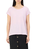 VILA Blusa bimaterica rosa